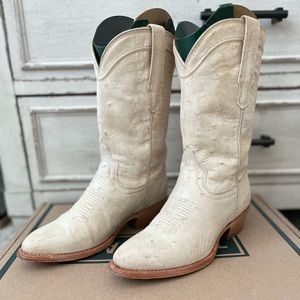 “The Chloe” ostrich cowboy boot